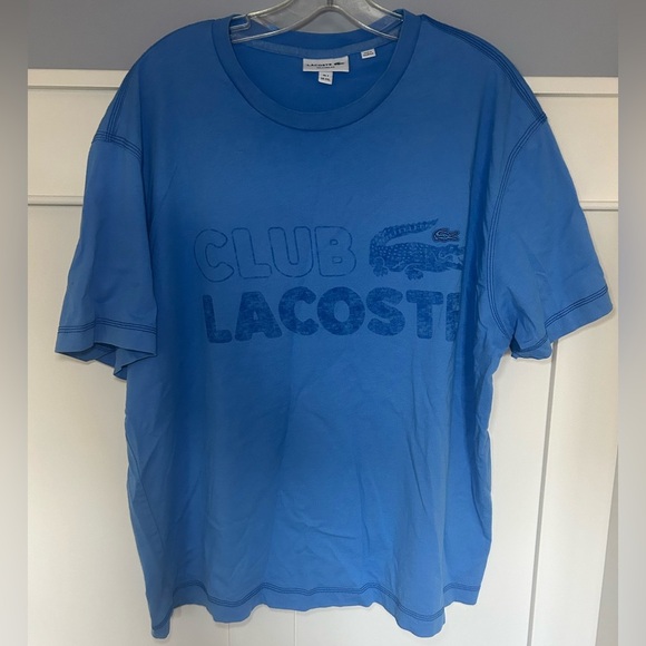 Lacoste cropped boxy "Club Lacoste" T-shirt - Picture 1 of 7